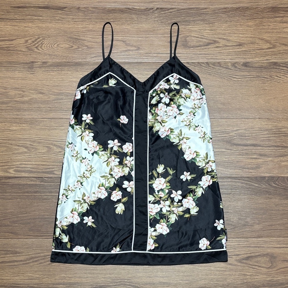 Ted Baker Black Floral Slip Dress